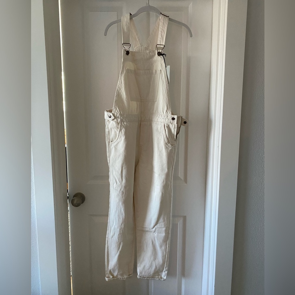 Topshop cream overalls - NWT size 28